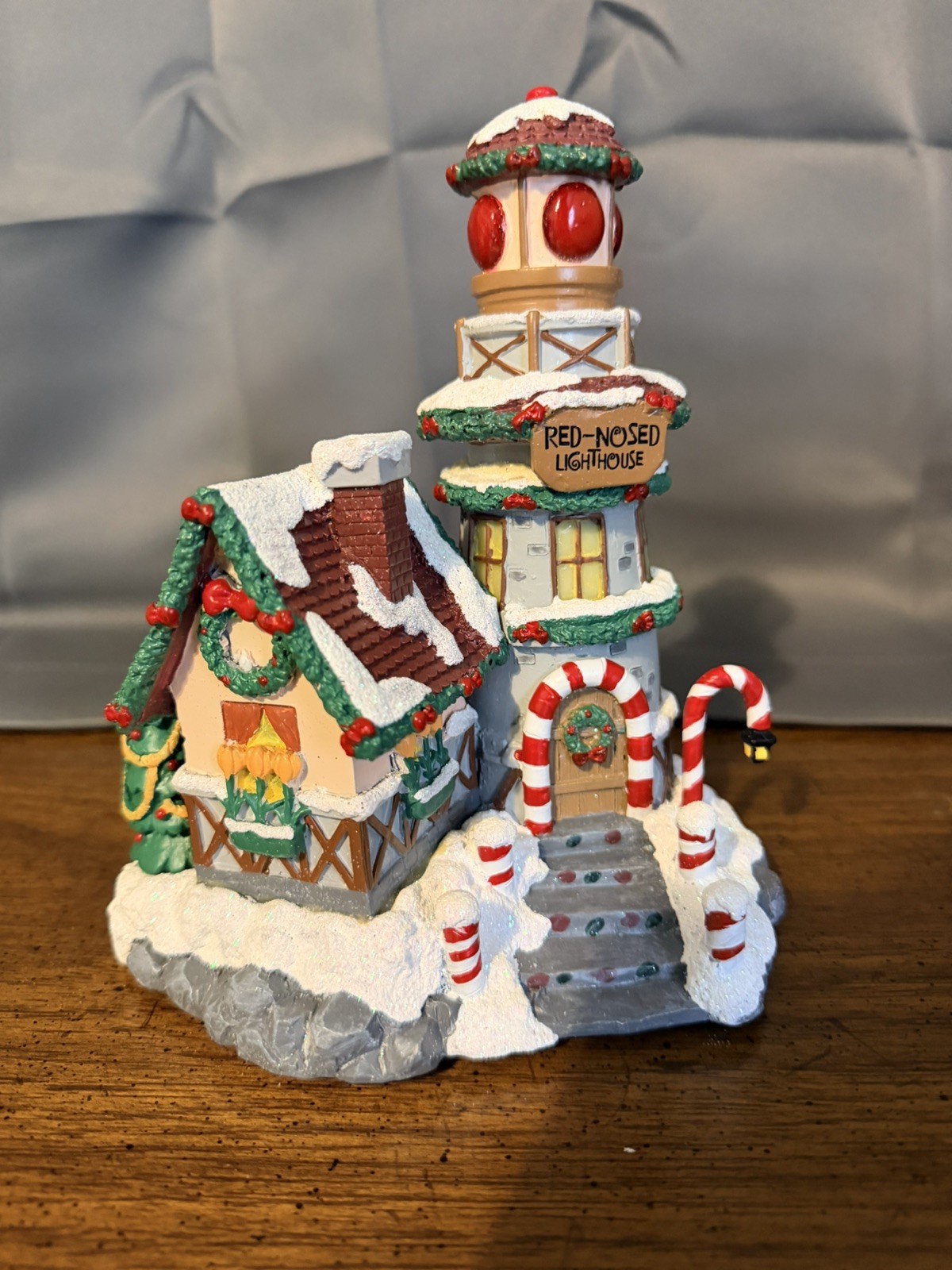 Hawthorne Village Rudolph\'s Town Rudolph\'s Red-Nosed Lighthouse Lighted Hawthorne Village Rudolph\'s Town Rudolph\'s Red-Nosed Lighthouse Lighted