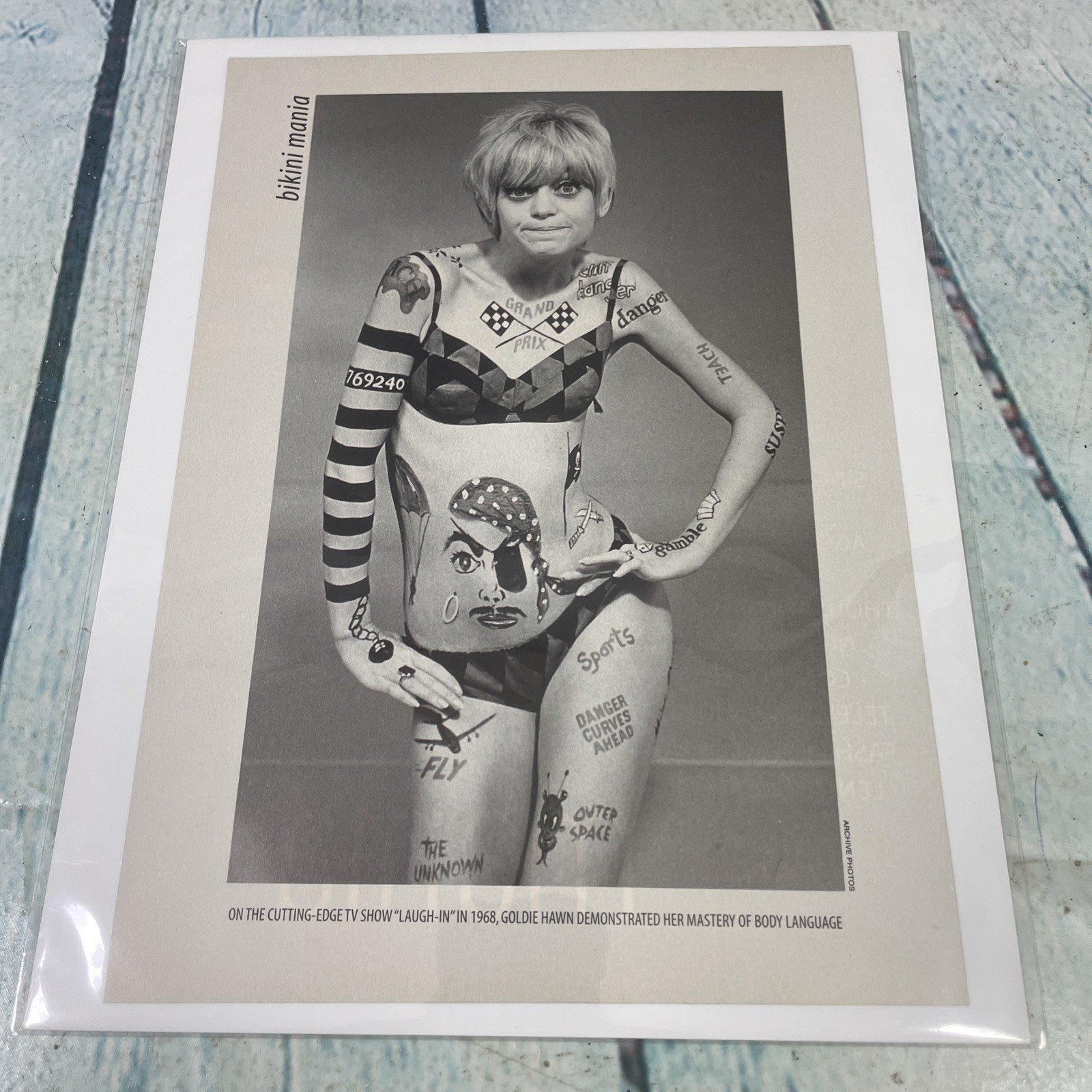 1997 Sexy Goldie Hawn Laugh-In Comedy Vtg Print Ad/Poster Pinup Art Magazine Pg