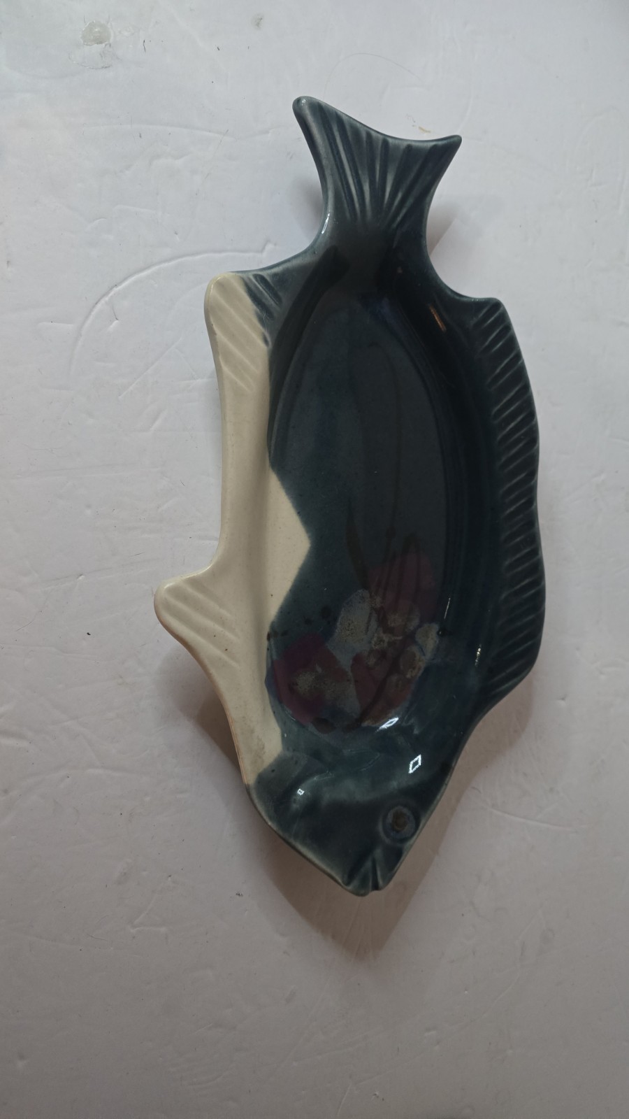 Vintage Handmade Fish Plate Dish / Wall Hanging by FOLLETE Very Unique Vintage Handmade Fish Plate Dish / Wall Hanging by FOLLETE Very Unique