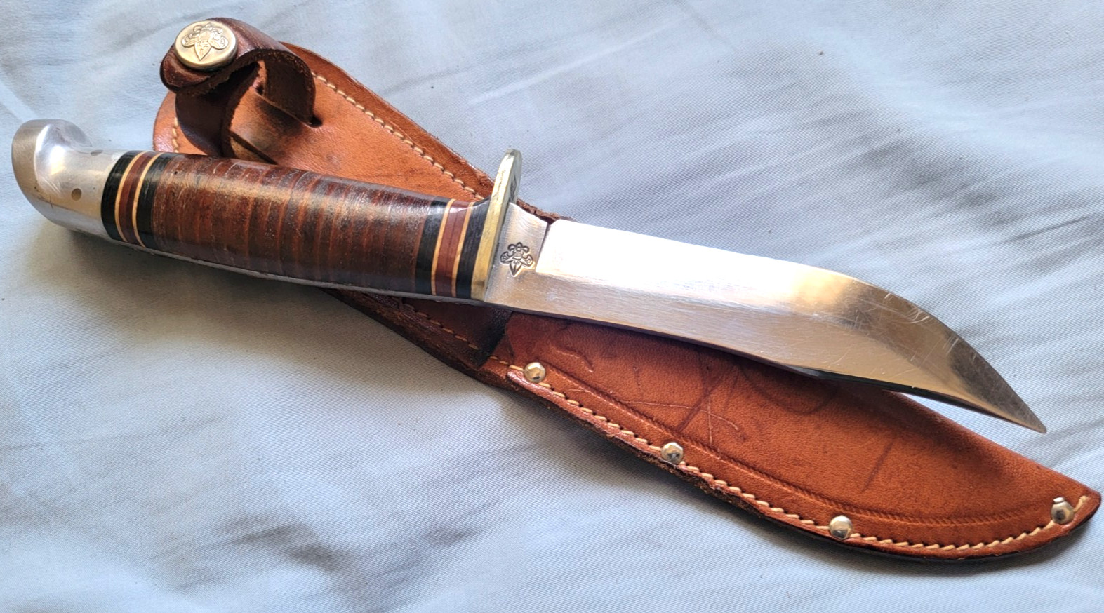 Western USA Official Boy Scout Fixed Blade Knife w/original case Excellent