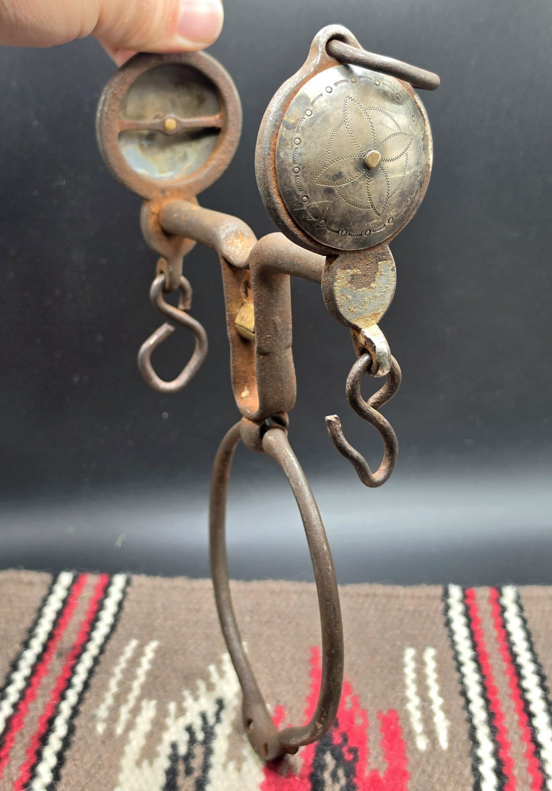 Rare Antique Horse Ring Bit Attributed To Navajo Maker Rare Antique Horse Ring Bit Attributed To Navajo Maker