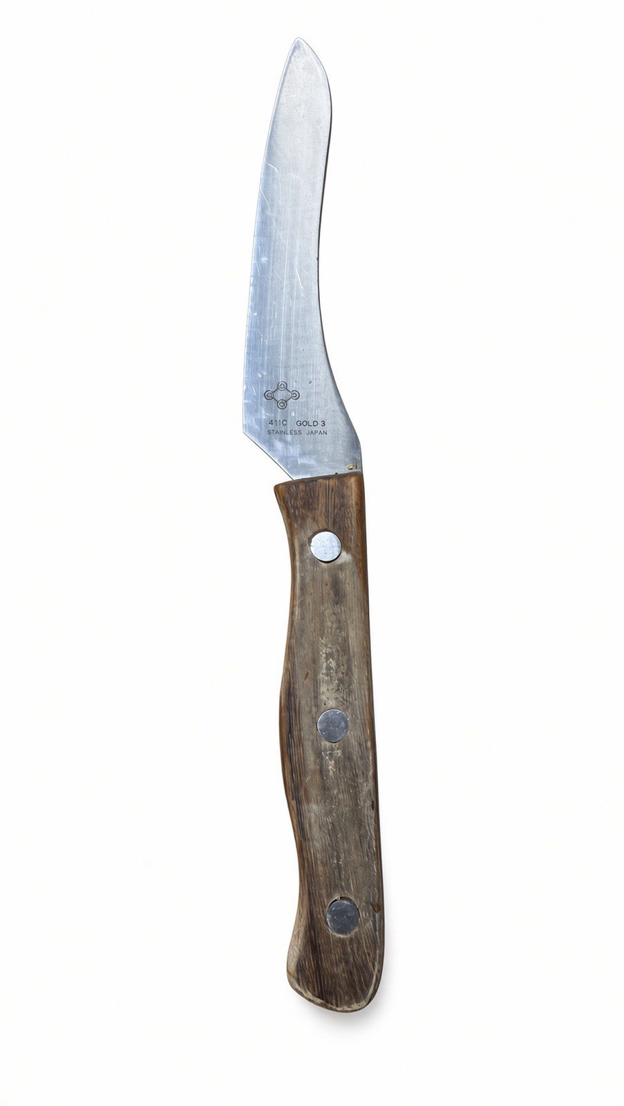 Vintage 400C Gold 3 Japan Stainless Boning Utility Knife Wood Handle LL 7817