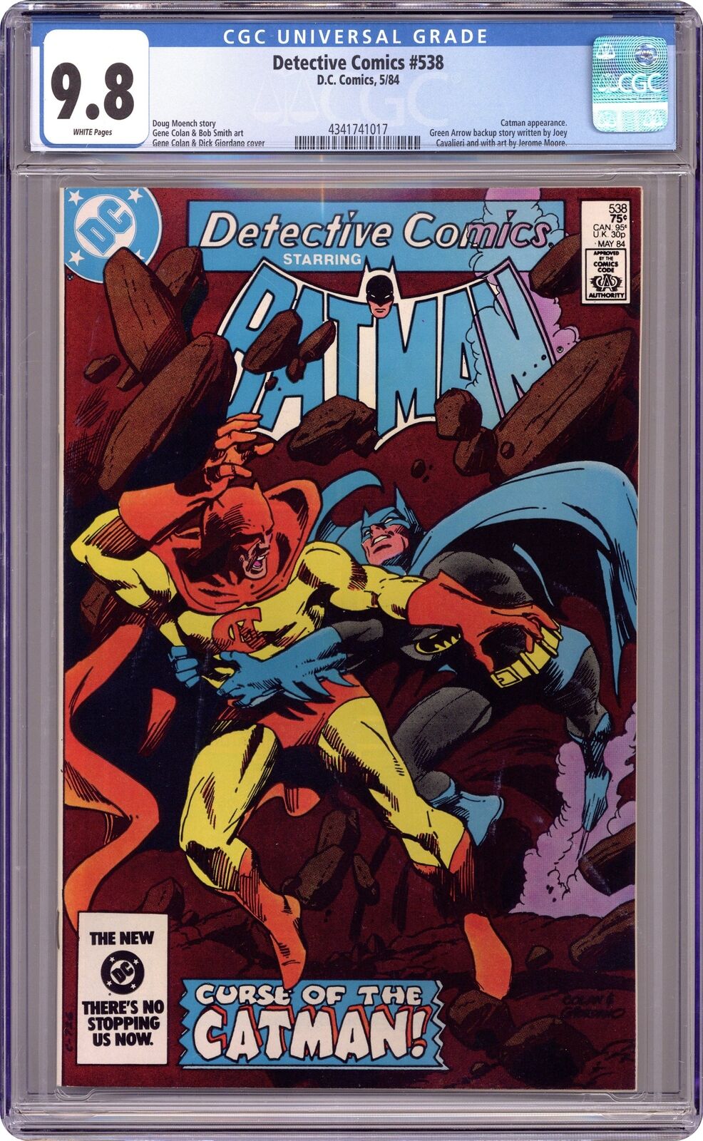 Detective Comics #538 CGC 9.8 1984 4341741017