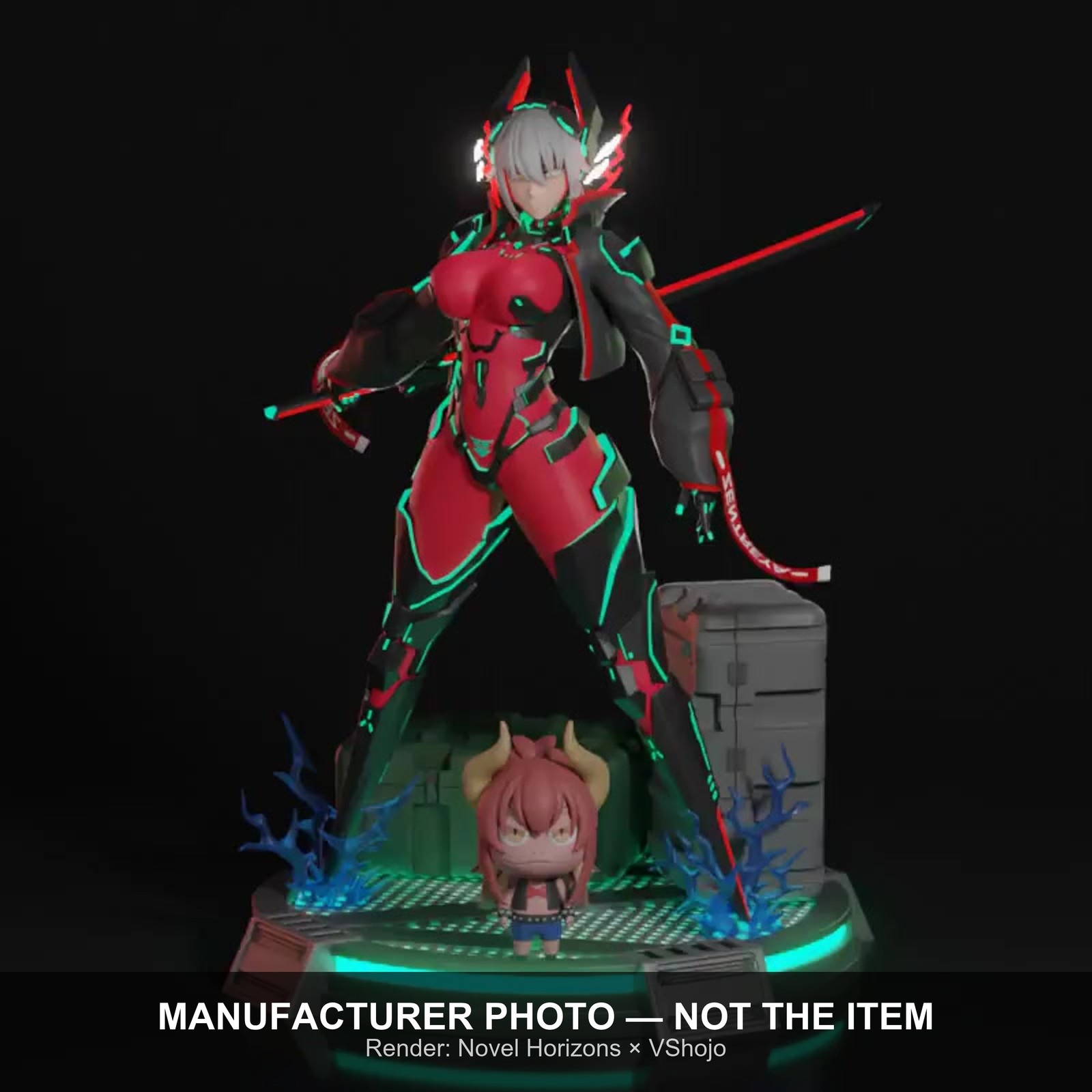 Novel Horizons Zentreya 1/7 Scale Figure VShojo VTuber NEW Deluxe LED Sealed