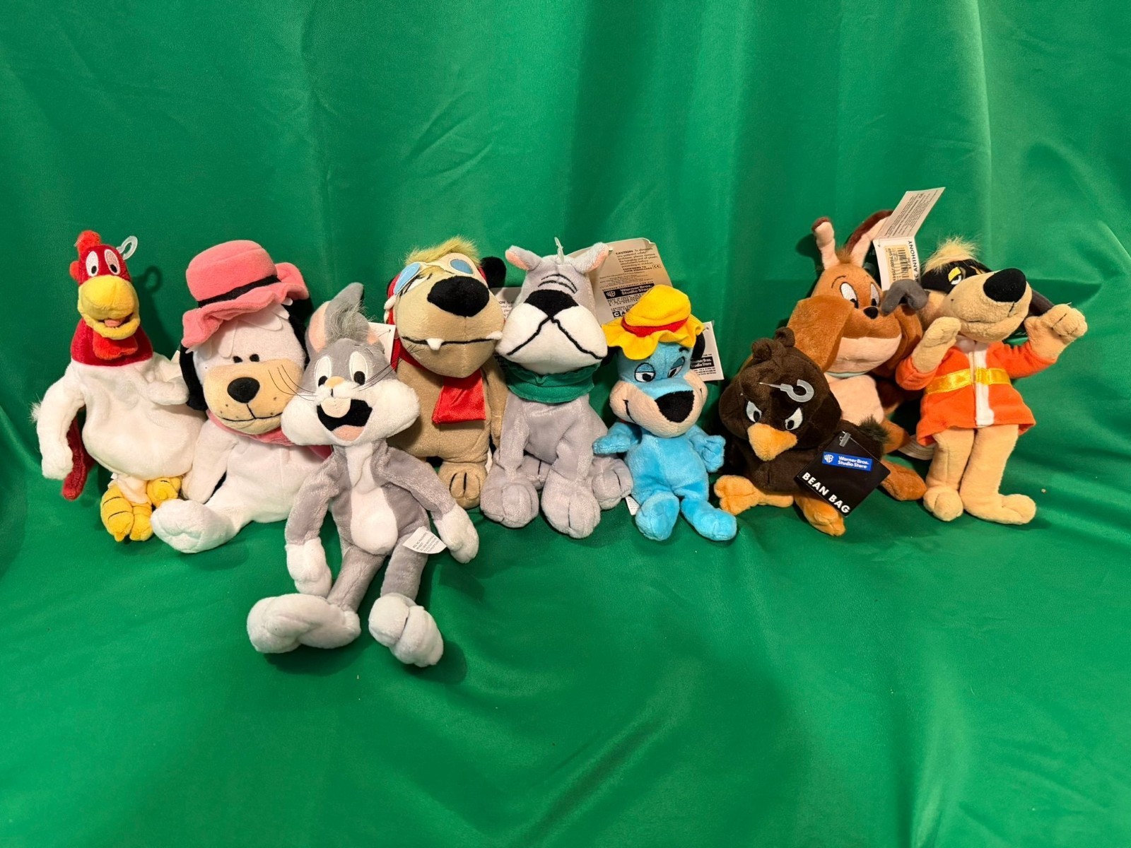 Vintage 1990s Warner Bros. Studio Store Looney Tunes & Hanna-Barbera Bean Bag Pl