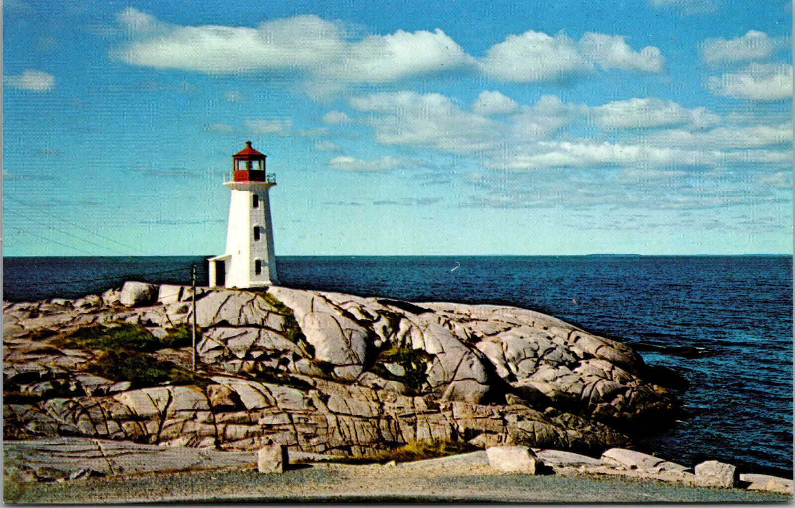 Vtg The Lighthouse Peggy\'s Cove Nova Scotia Canada Chrome Postcard