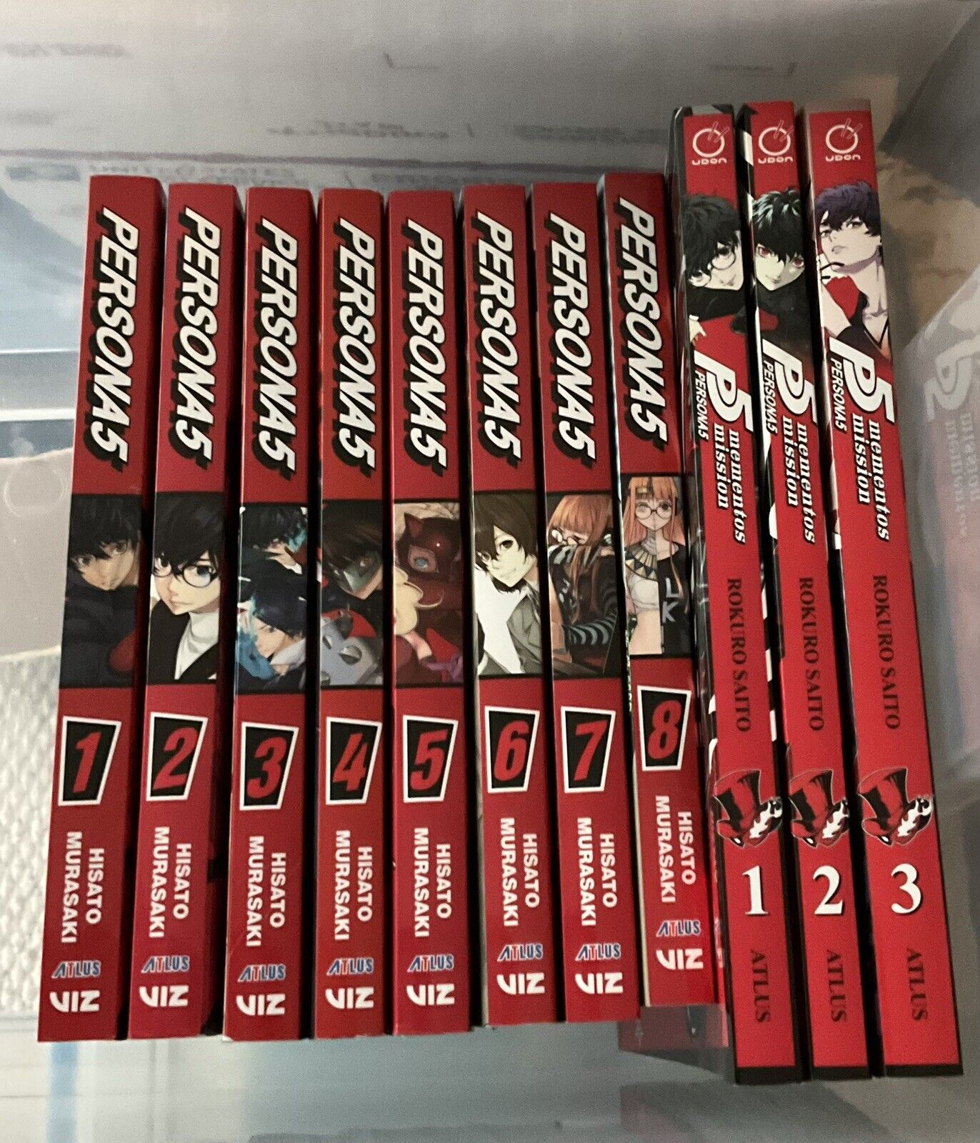 Persona 5 Books  (1-8) And Persona 5 Mementos Books  (1-3) Lot