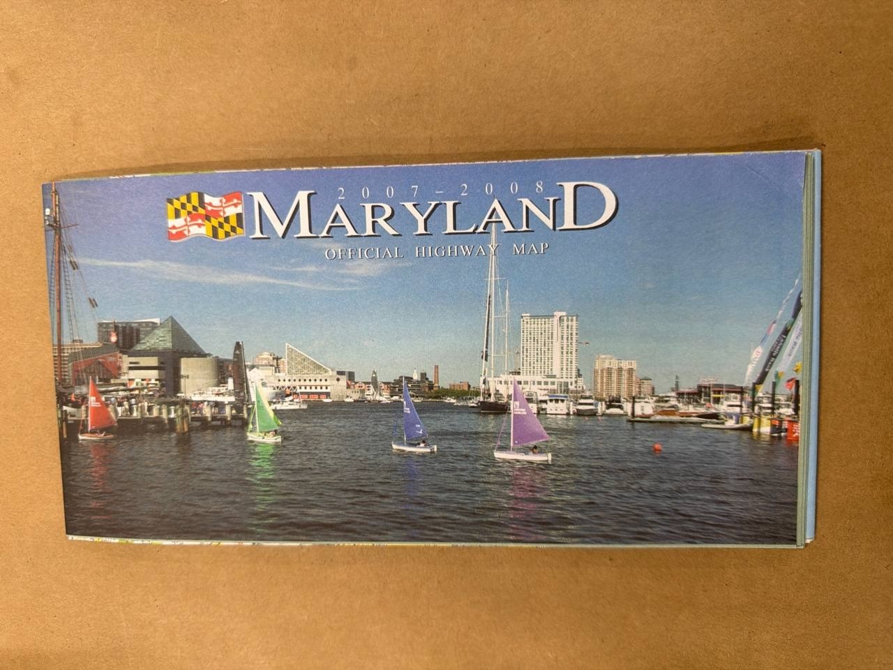 2007-2008 Maryland Official Highway Map MDOT SHA Century of Progress O\'Malley