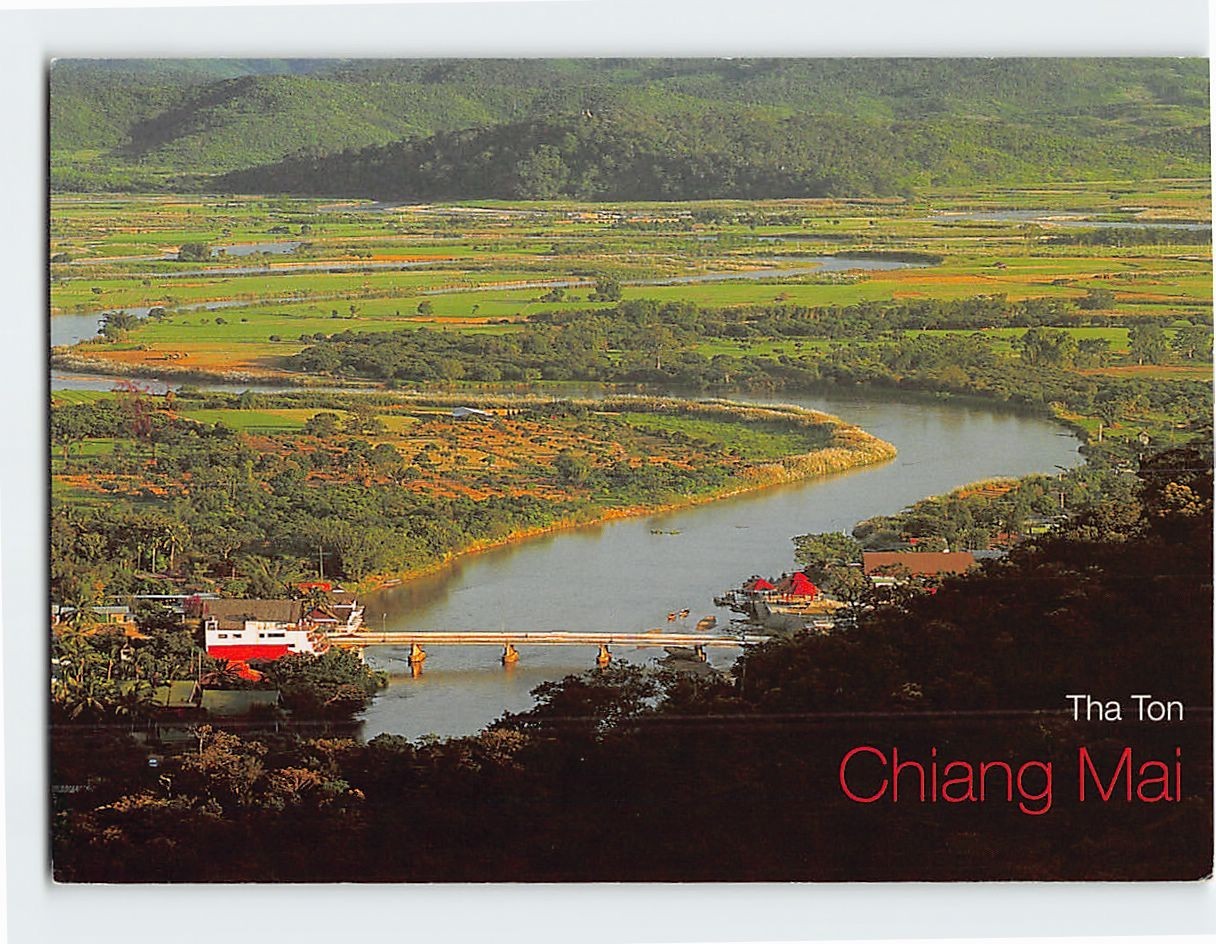 Postcard Tha Ton Thailand