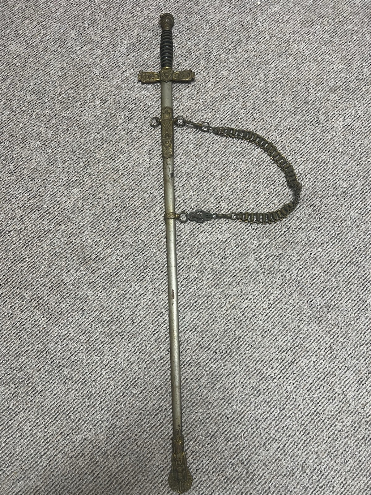united ancient order of druids Sword 1800s Estate Find