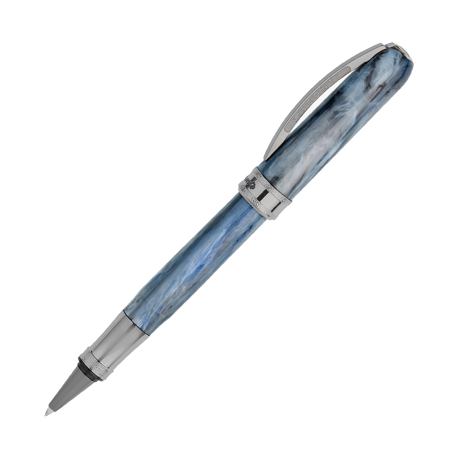 Visconti Comedia Rollerball Pen in Caronte with Ruthenium Trim - NEW in Box