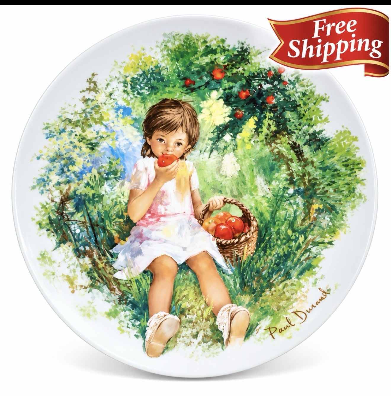 Vintage 1978 Bernardaud Limoges Marie-Ange Paul Durand Collector Plate 7.9”