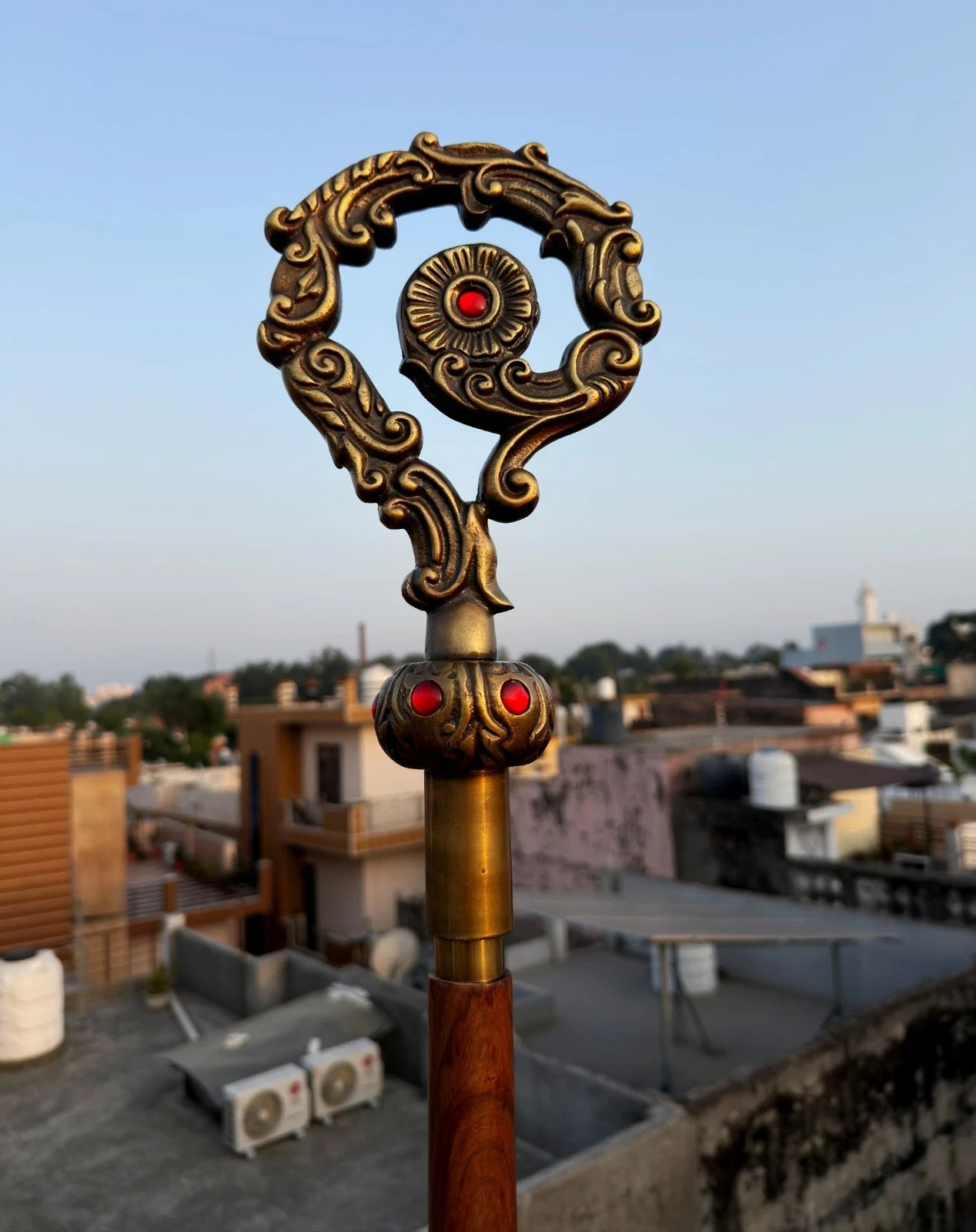 Brass CROZIER Polish Staff Crosier Bishop Quality Craftsmanship, 72\ Brass CROZIER Polish Staff Crosier Bishop Quality Craftsmanship, 72\