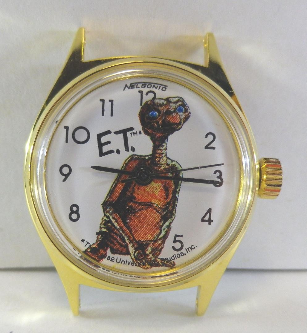 Nelsonic 1982 E.T. Alien Character Mechanical Watch Unused Rare Vintage