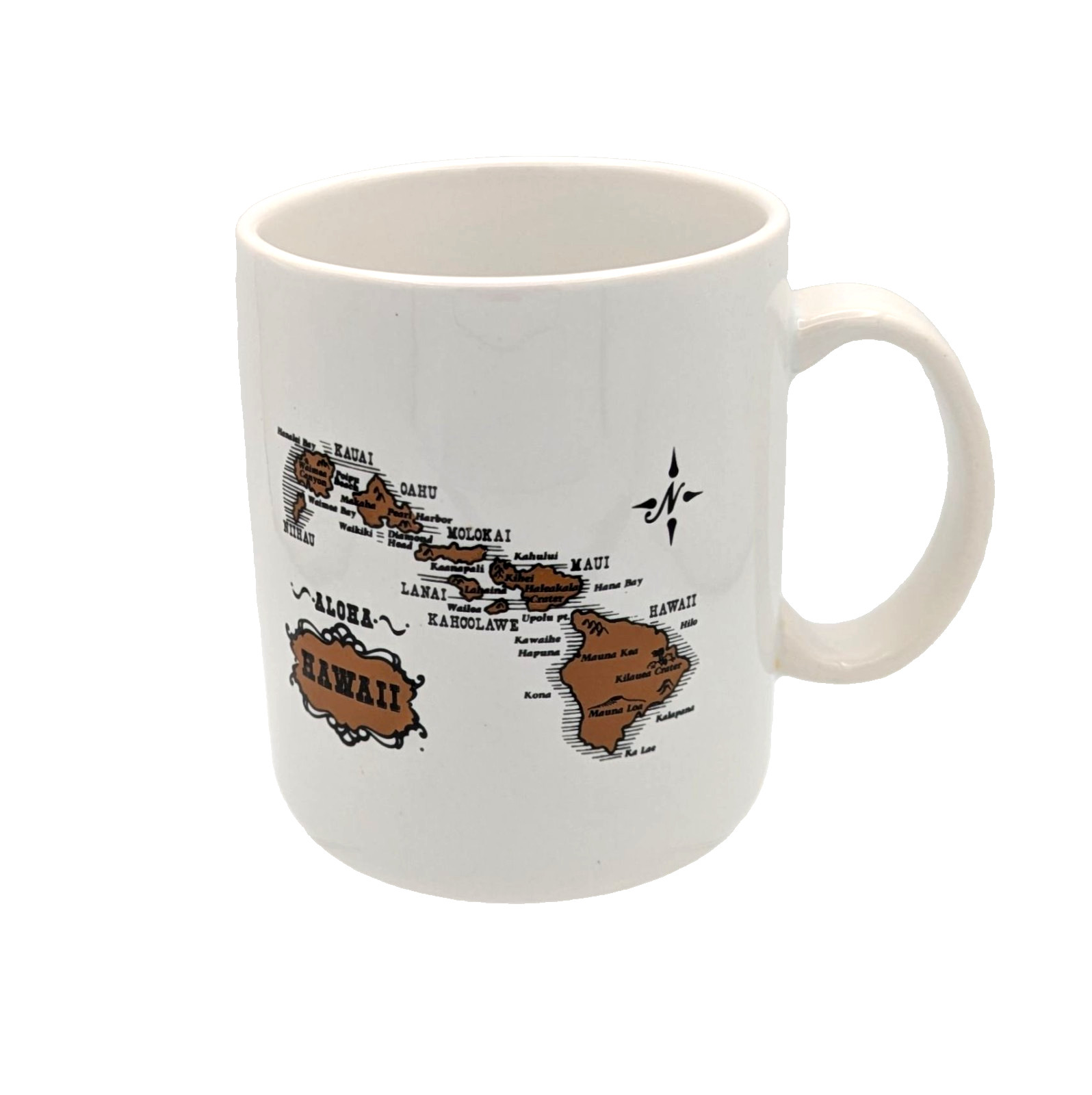 Aloha Hawaii Island Map Souvenir Mug 10 oz 4\ Aloha Hawaii Island Map Souvenir Mug 10 oz 4\