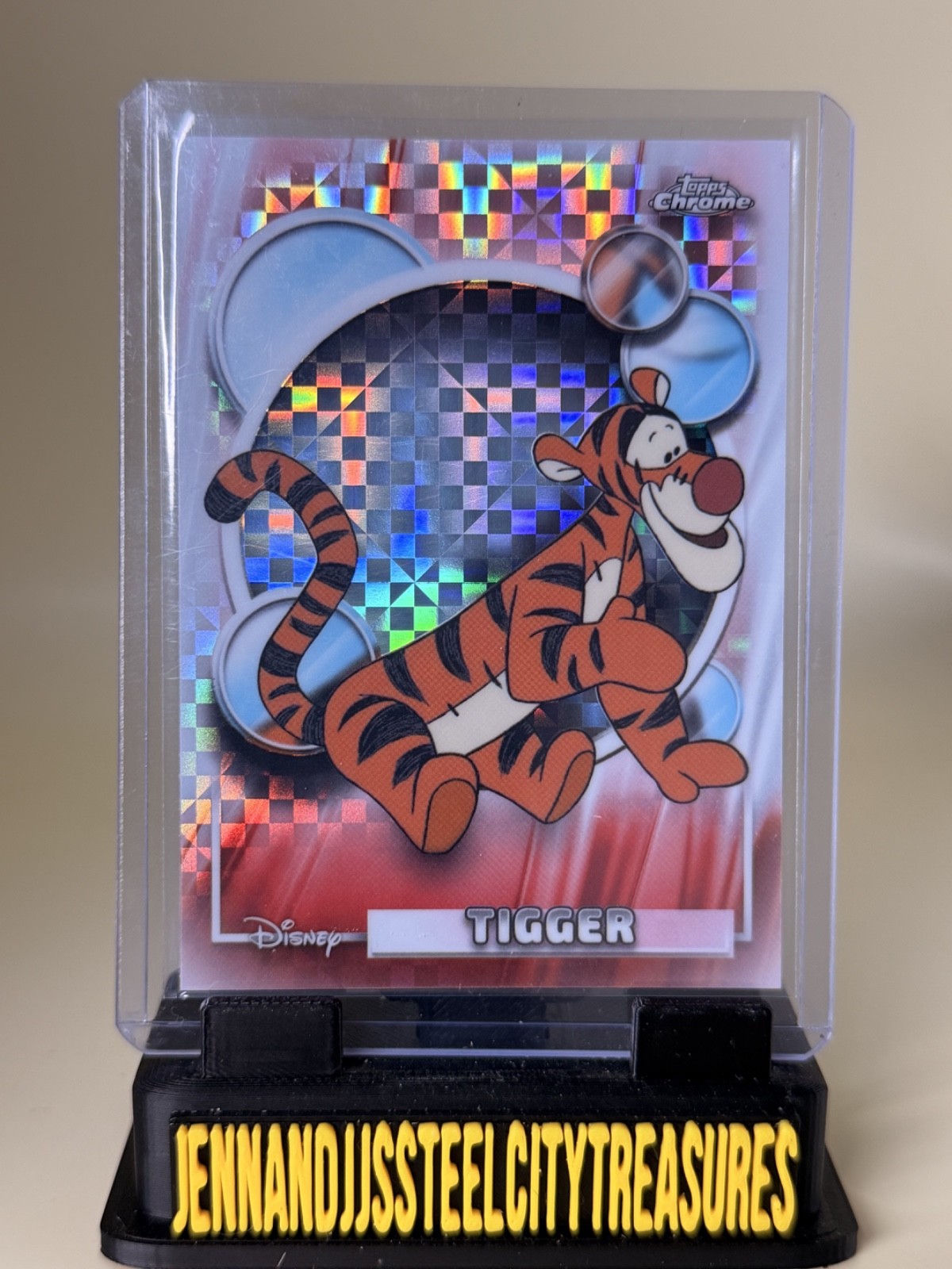 Tigger 2026 Topps Chrome Disney #101 X-Fractor