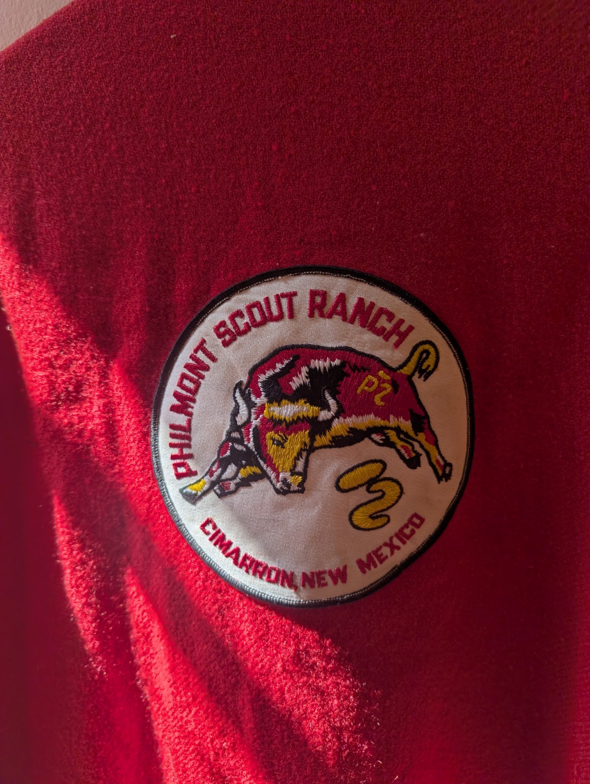 Vintage 1960s BSA Boy Scouts Philmont Red Wool Shirt Jacket True VTG 