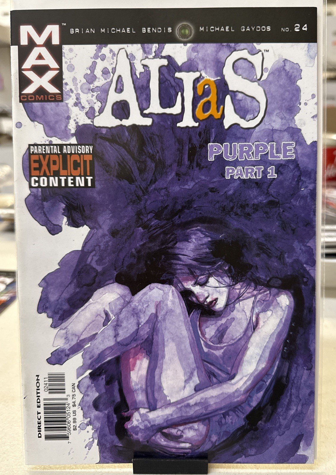ALIAS #24 David Mack 🔑 1st Modern App. Purple Man Jessica Jones NM-9.2