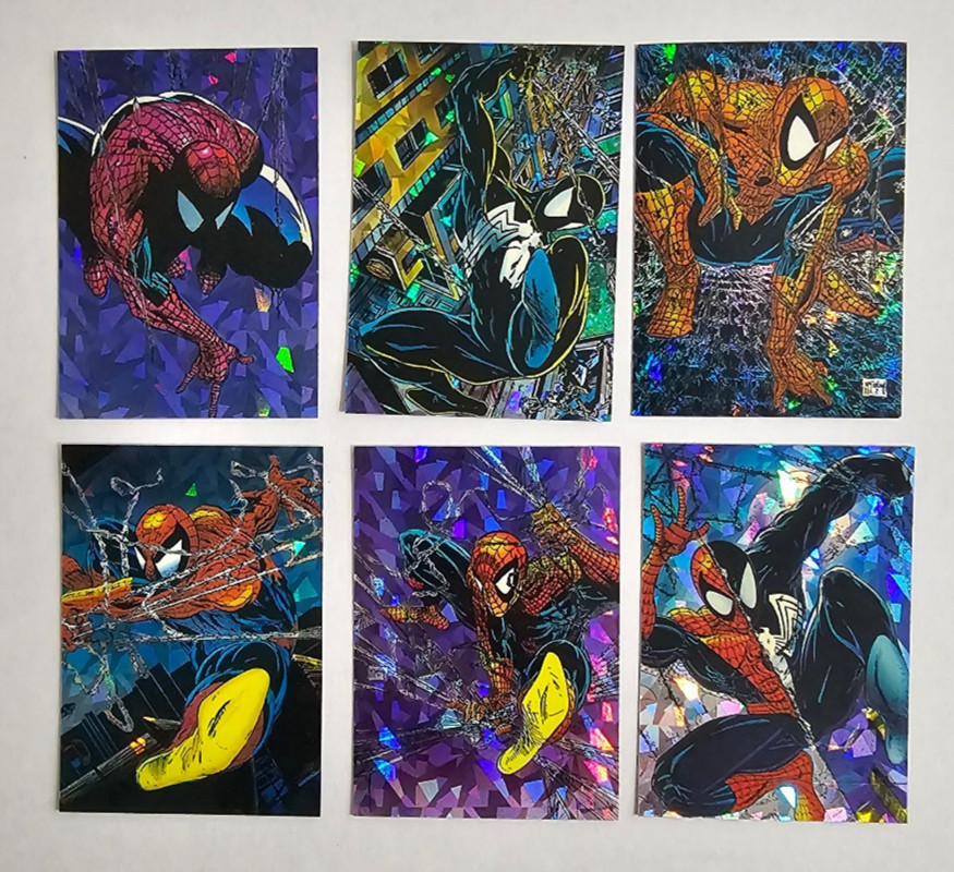 1992 COMIC IMAGES SPIDER-MAN THE MCFARLANE ERA PRISM SET (6) P1-P6 * READ DESC*