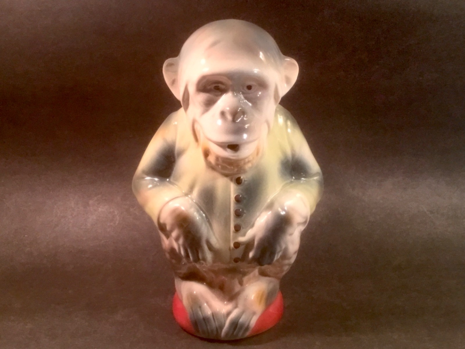 Vintage French Majolica Monkey Pitcher Vintage French Majolica Monkey Pitcher
