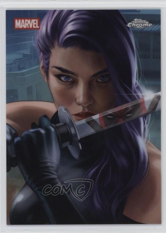 2025 Topps Chrome Deadpool Reflections Psylocke & Deadpool #DE-1 1p3f