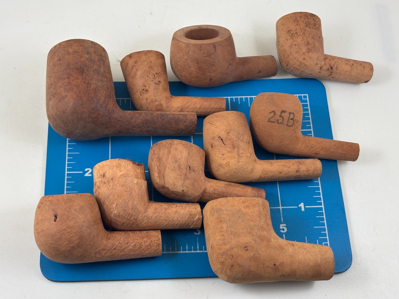Judd's Lot of 10 Vintage Aged Italian Briar Unfinished Pipe Bowls