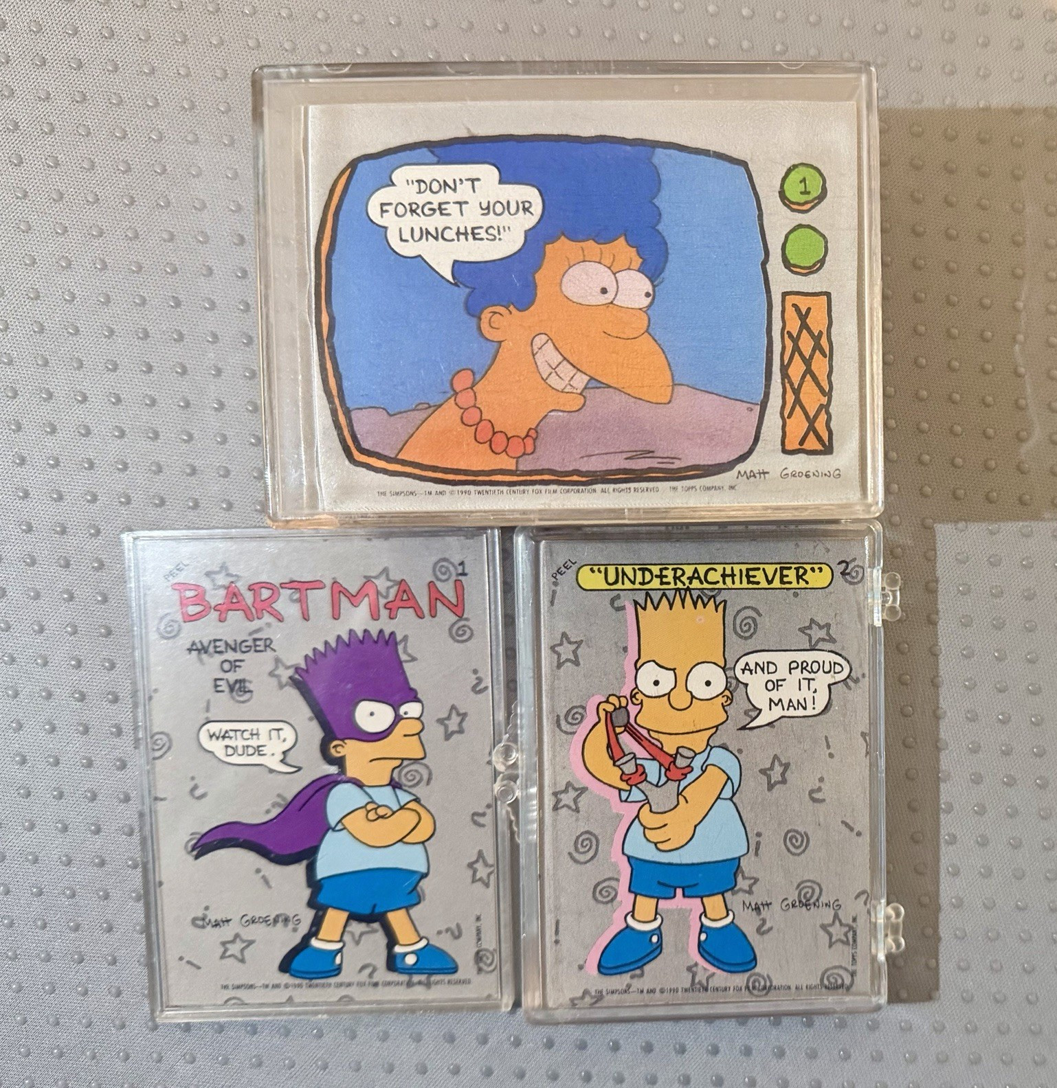 Topps The Simpsons Non-Sport Trading Card Lot 3 1990 Bartman
