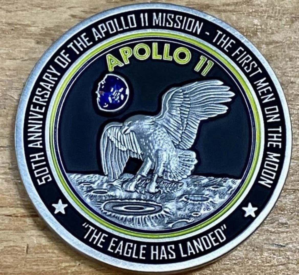 NASA Apollo 11 50th Anniversary Challenge Coin Medal Medallion