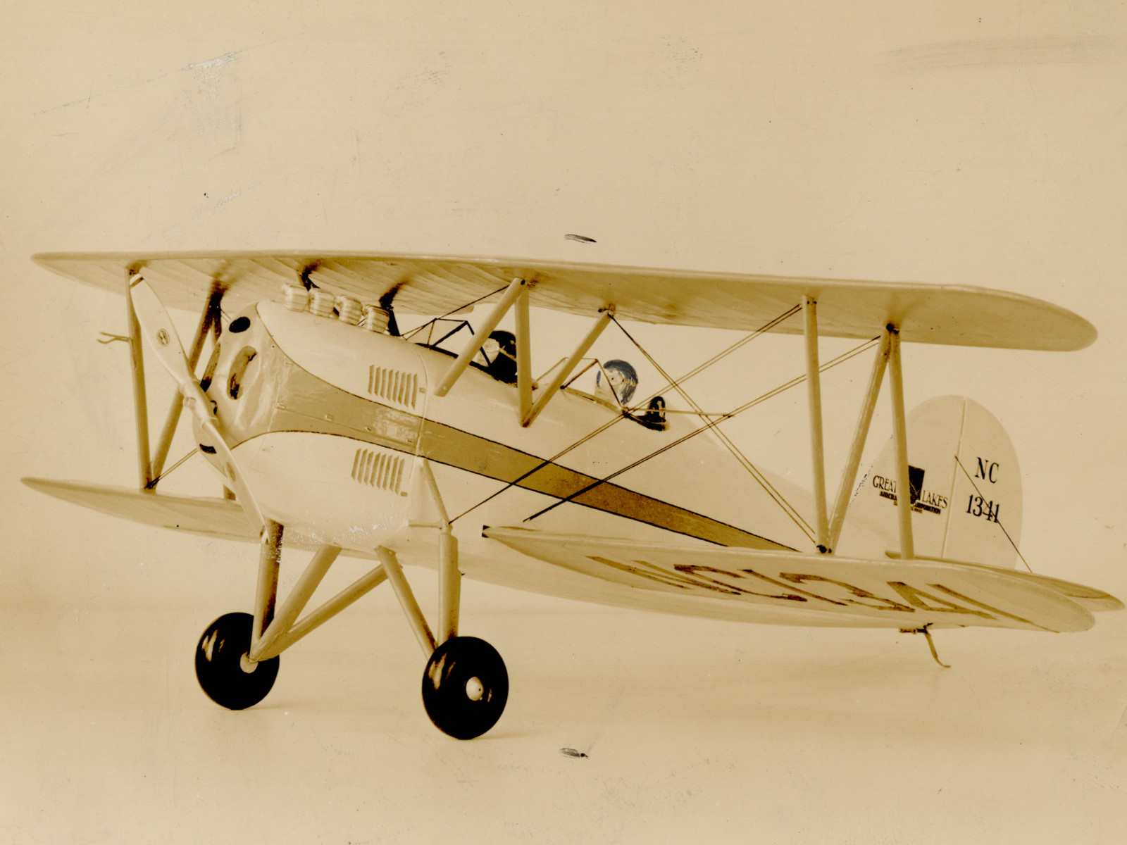 1929 Great Lakes Sport Trainer NC1341 Biplane Photo 8X10 1929 Great Lakes Sport Trainer NC1341 Biplane Photo 8X10
