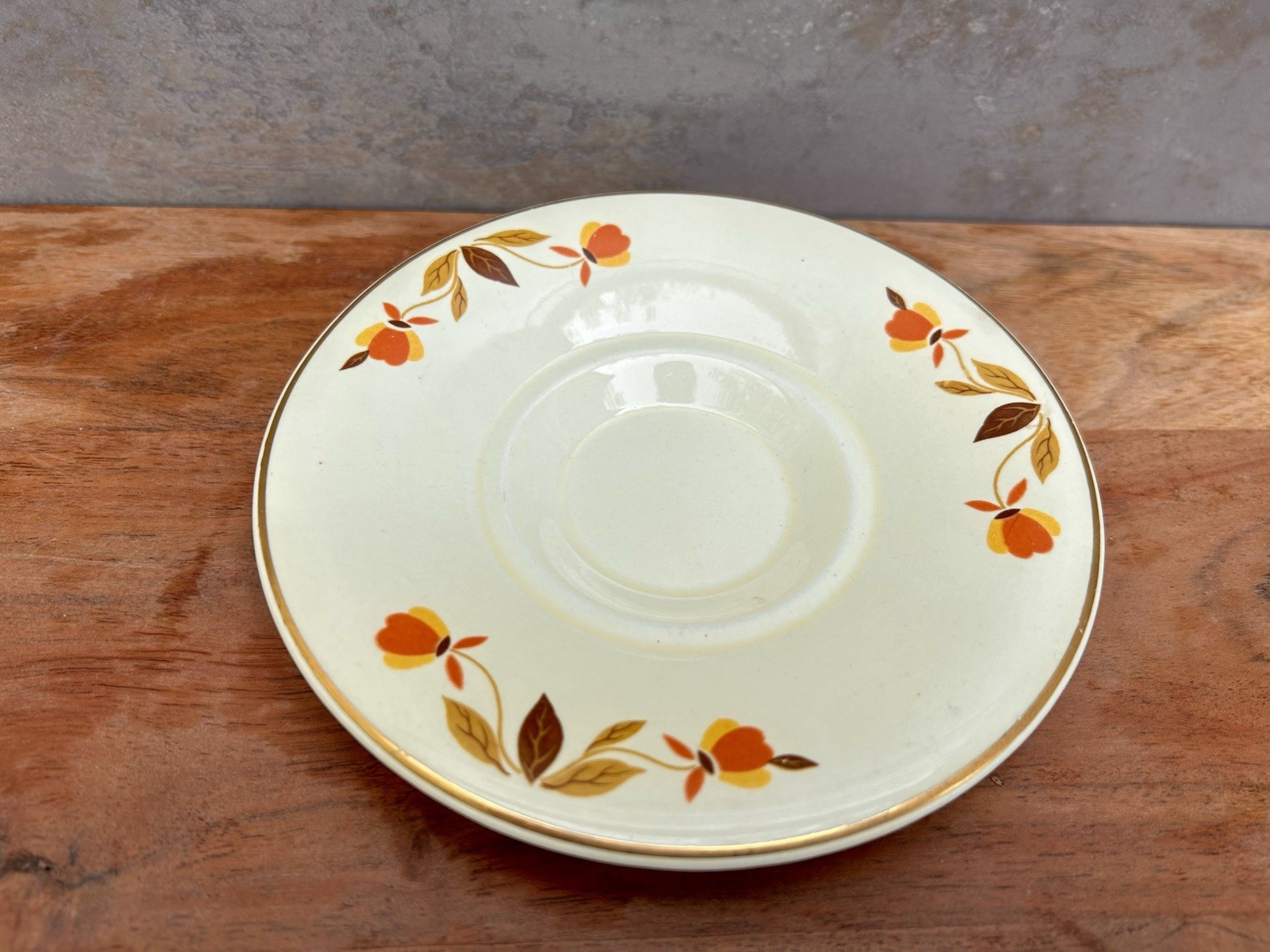 Hall Superior Quality China Jewel Autumn Leaf 6” Marmalade Underplate
