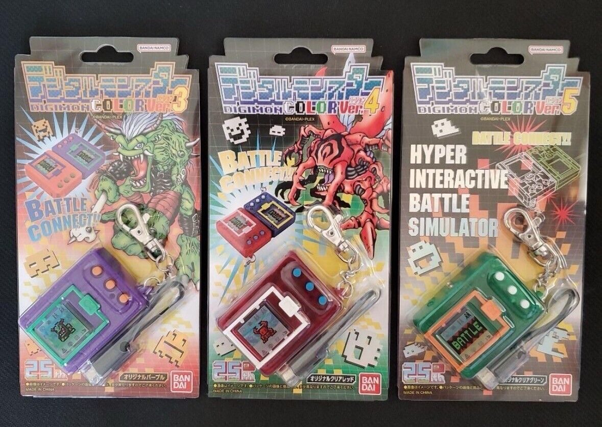 NEW Digital Monster  digimon Color Purple Red Green Digimon Color Ver.3 4 5 set
