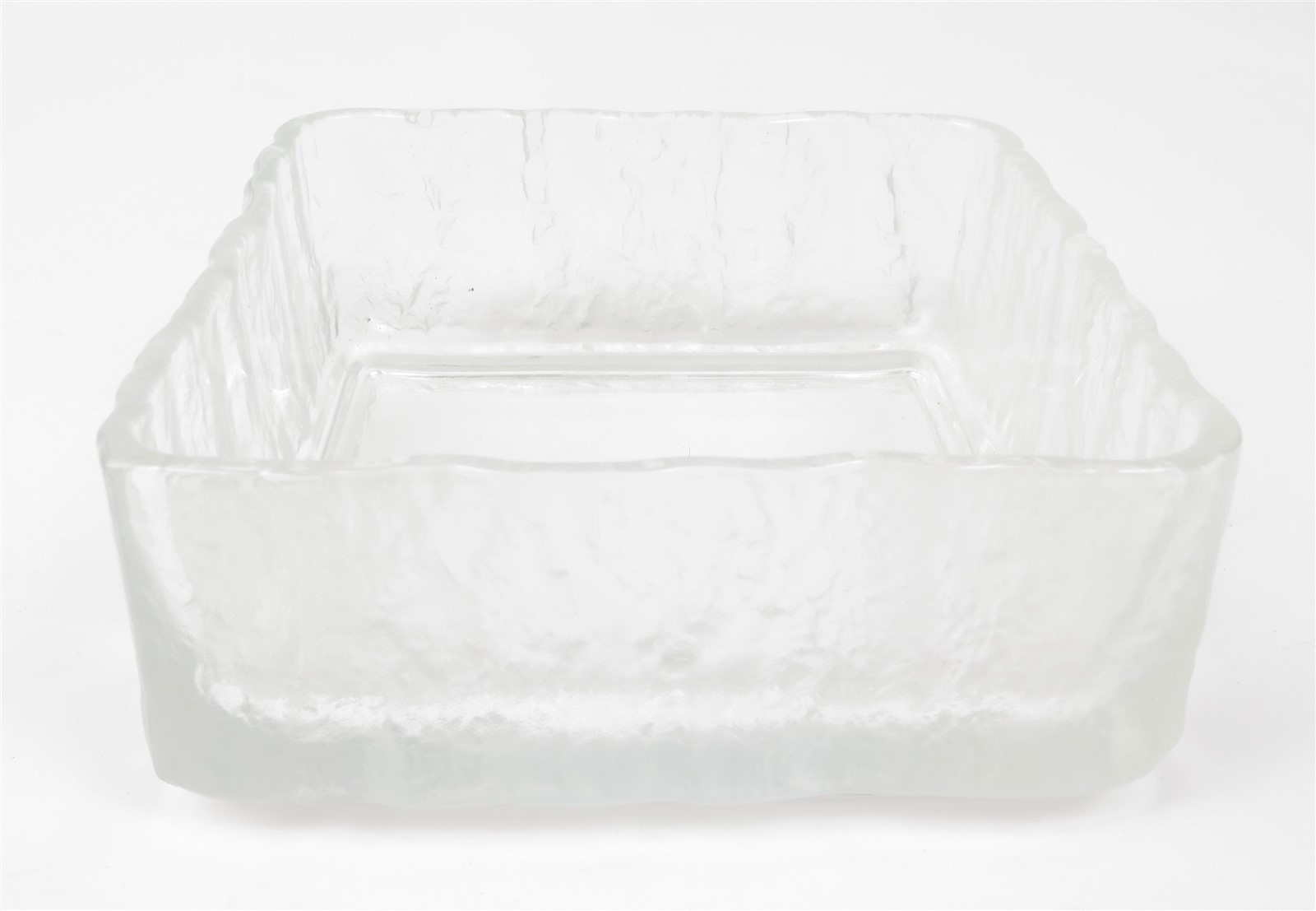 Vintage HOYA Frosted Glacier Ice Bark Set of 6 Napkin Holders 5.75