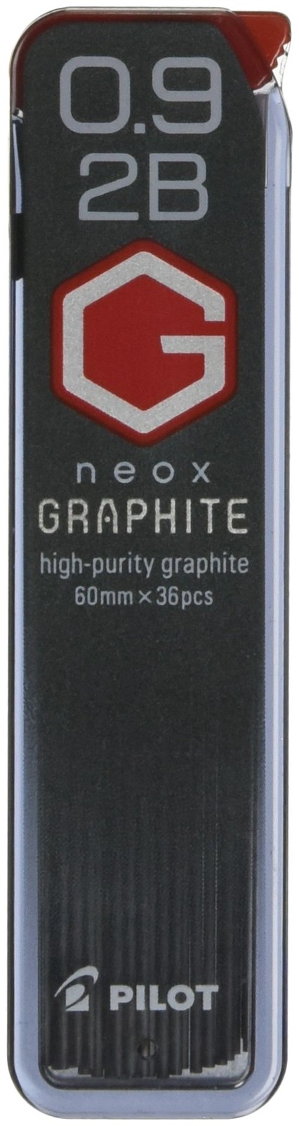 PILOT Sharp Pencil Leads, Neox Graphite, 0.9mm, 2B, 36 Leads