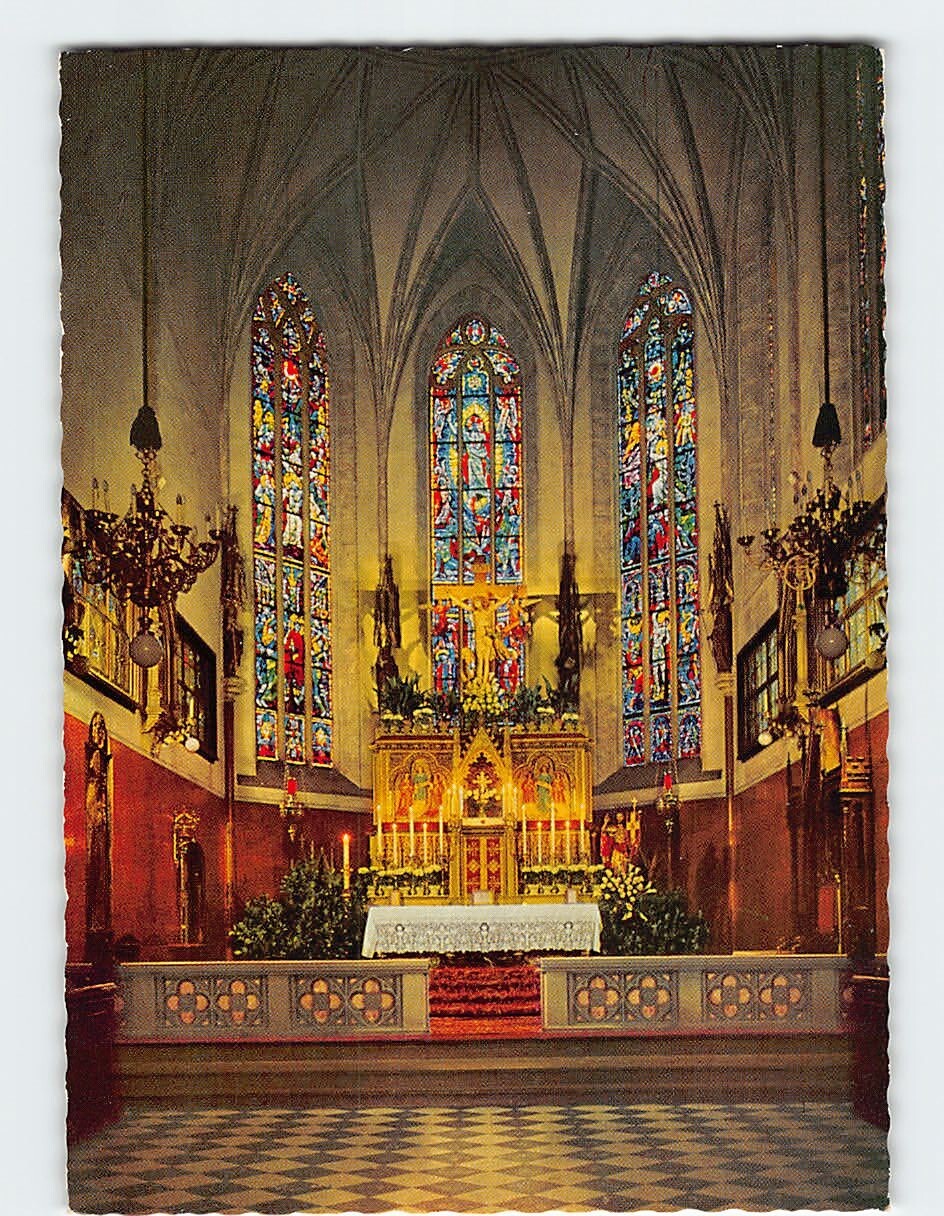 Postcard Interior Stadtpfarrkirche Graz Austria