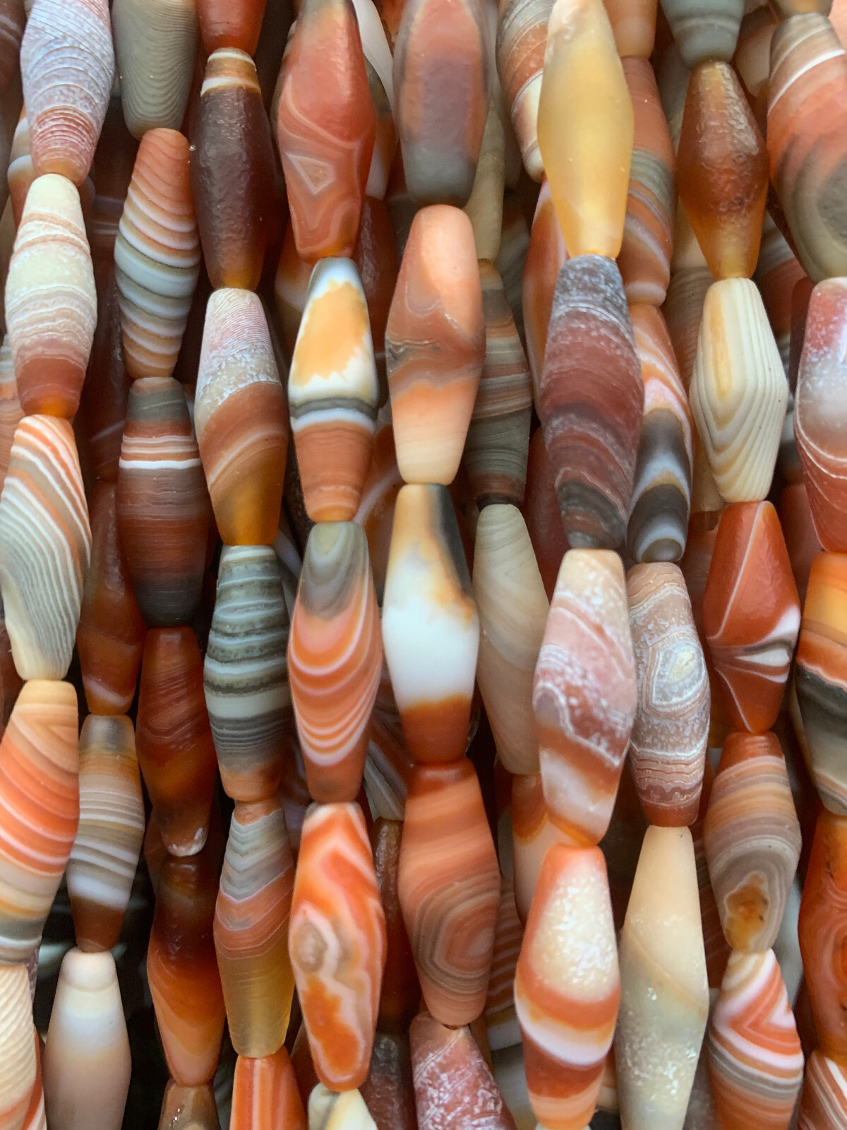 50 Pcs Rare Tibetan Natural old Agate Dzi Beads 