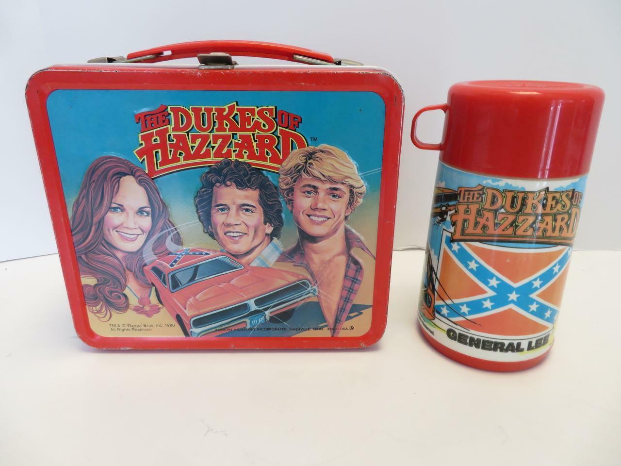 Dukes of Hazzard 1980 Metal Lunch Box & Thermos NICE