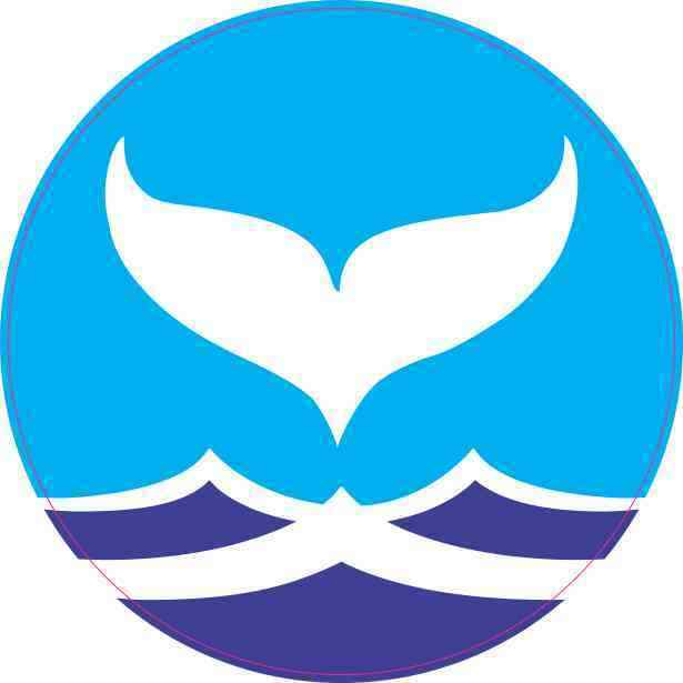 4x4 Circle Ocean Whale Tail Sticker Animal Decal Vehicle Stickers Bumper Decals