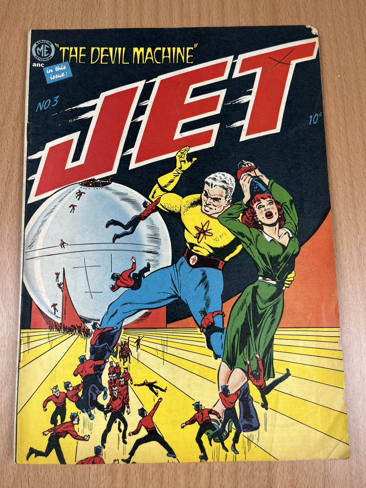 Jet Powers #3 - 1951 - Magazine Enterprises 🔥 Golden Age🔥- G+/VG-