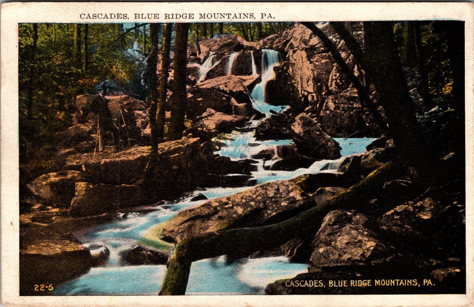1925 Post, Waynesboro, PA.,Cascades, Blue Ridge Mtns, Well Written Letter, 2532