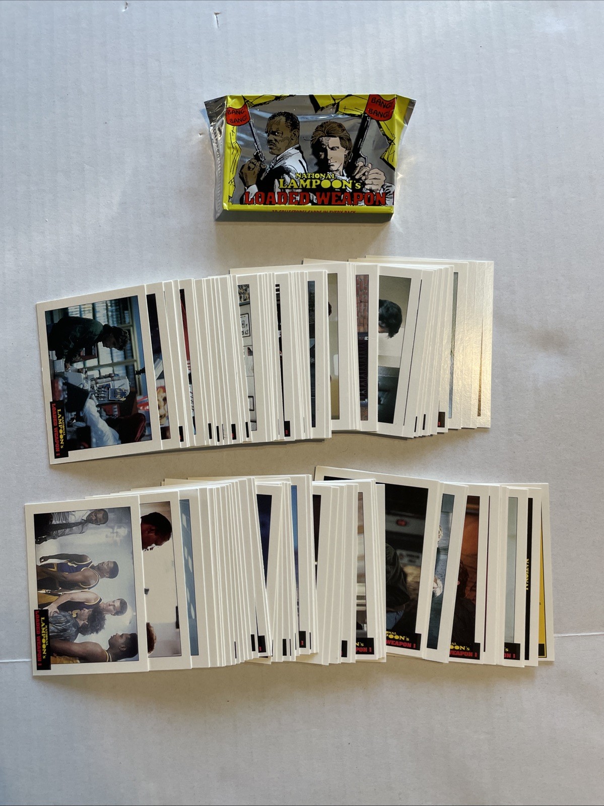 1993 ECLIPSE NATIONAL LAMPOON\'S LOADED WEAPON  110 CARD SET W/WRAPPER EX/EX+