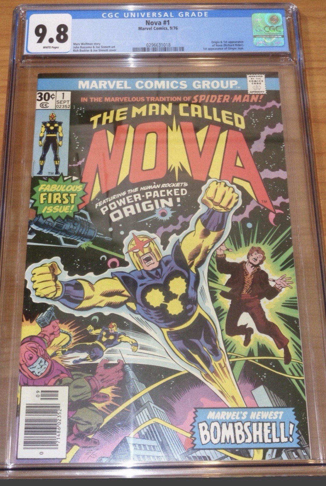 Nova 1 2 3 4 5 all cgc 9.8 white pages
