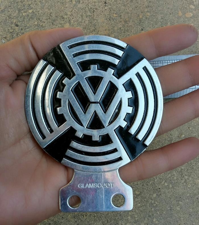 Vintage VW Old Logo Badge Bus Micro Thing Emblem Placa Insignia Plakkette LG320