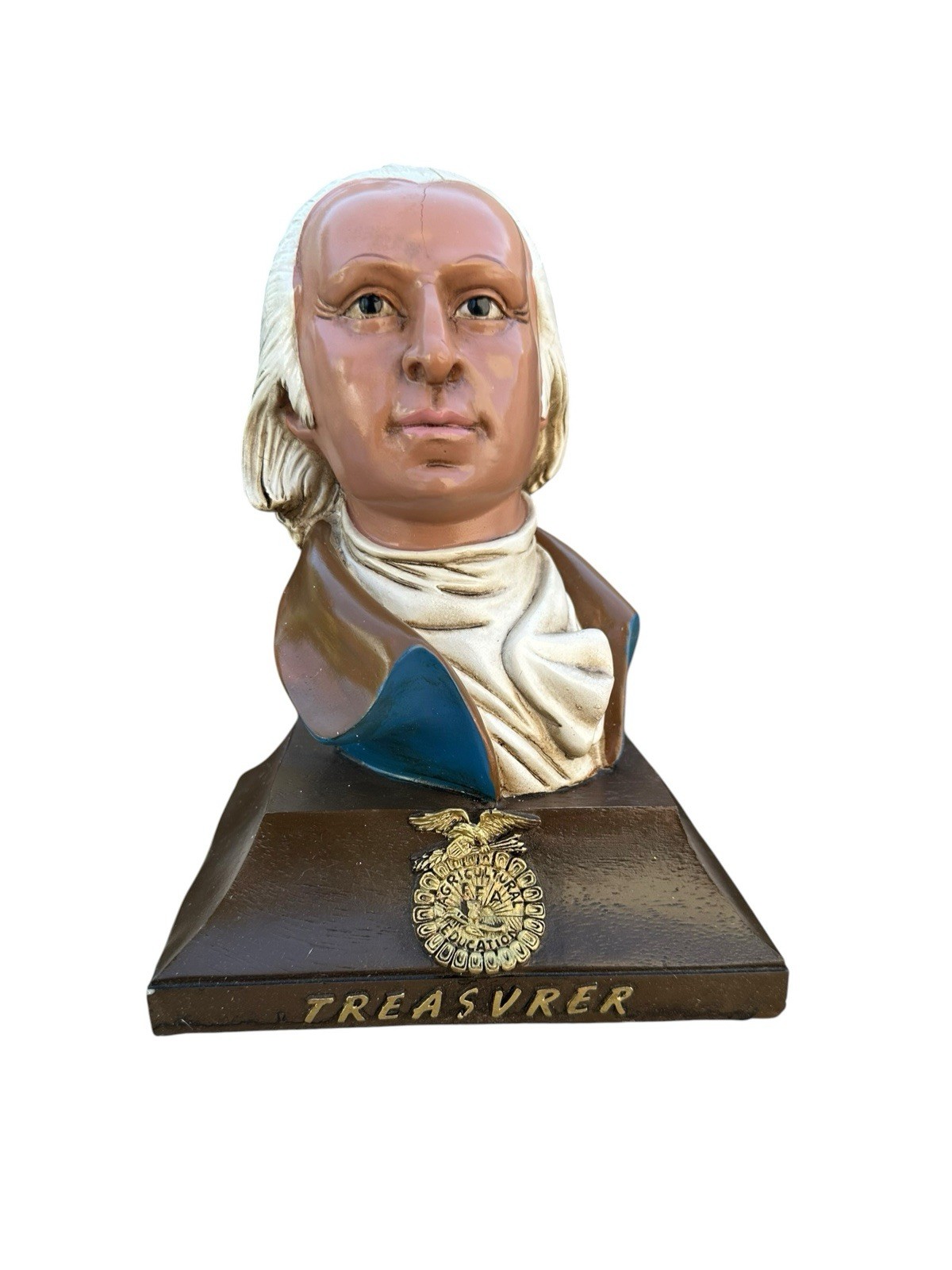 Rare Vintage FFA Treasurer George Washington Bust Statue National FFA Display