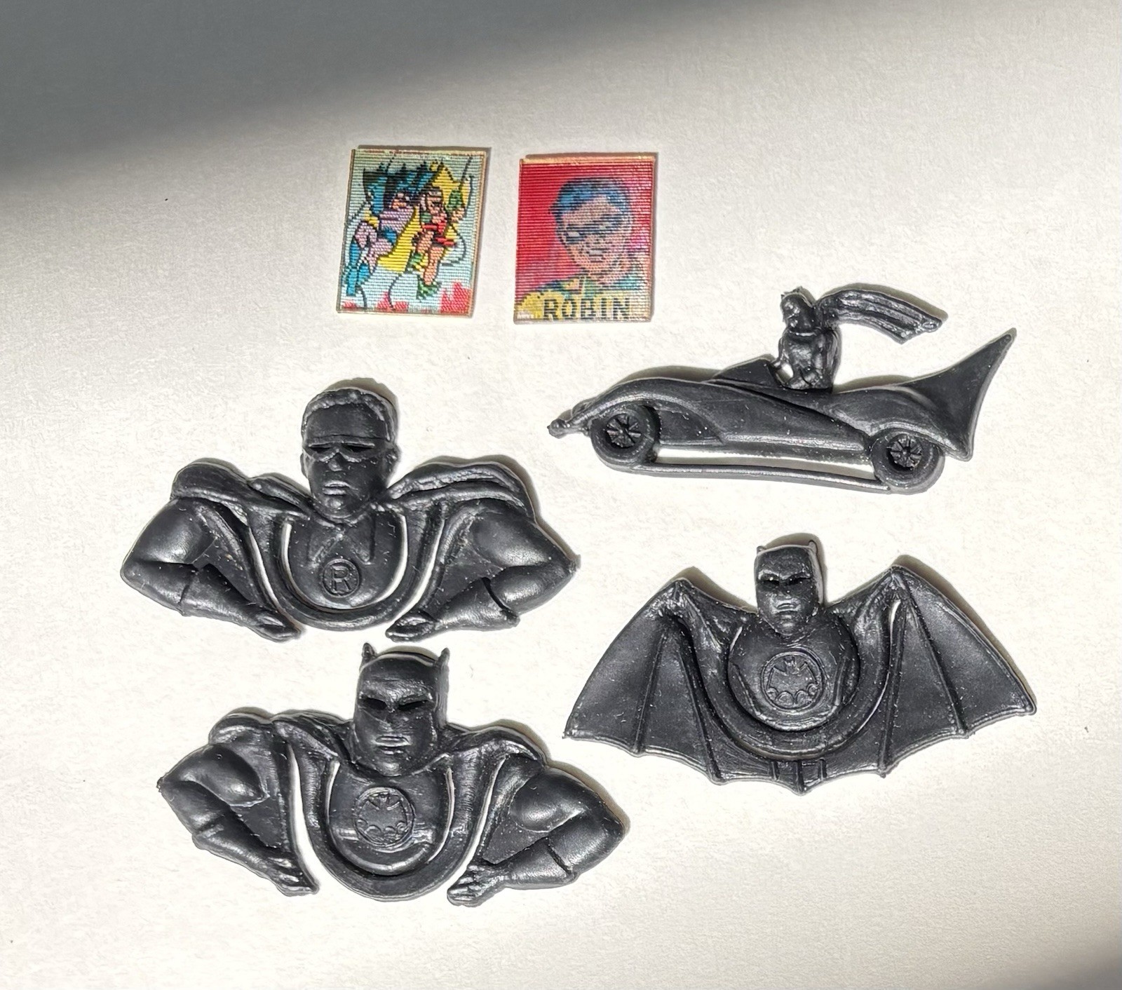 Vintage Batman Robin Lawson Rings Vari Vue Flicker