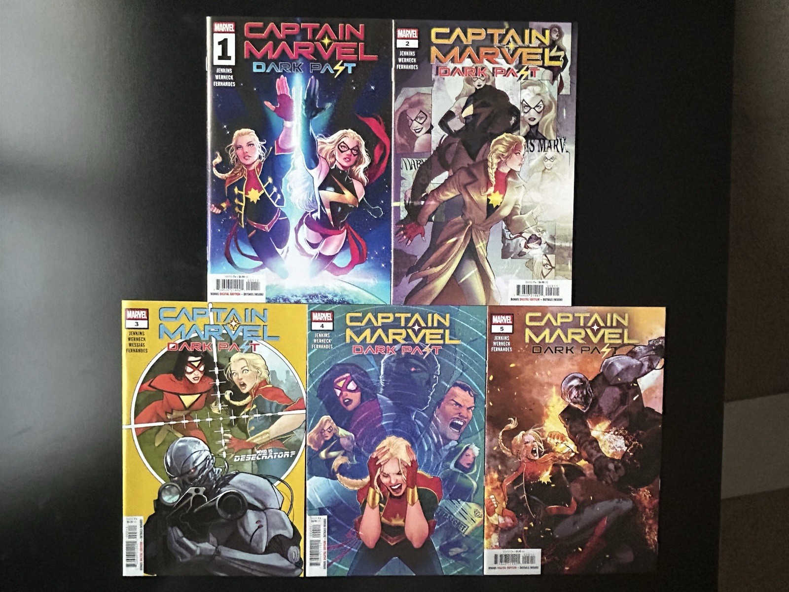 Marvel Captain Marvel Dark Past 2026 1 2 3 4 5 Complete