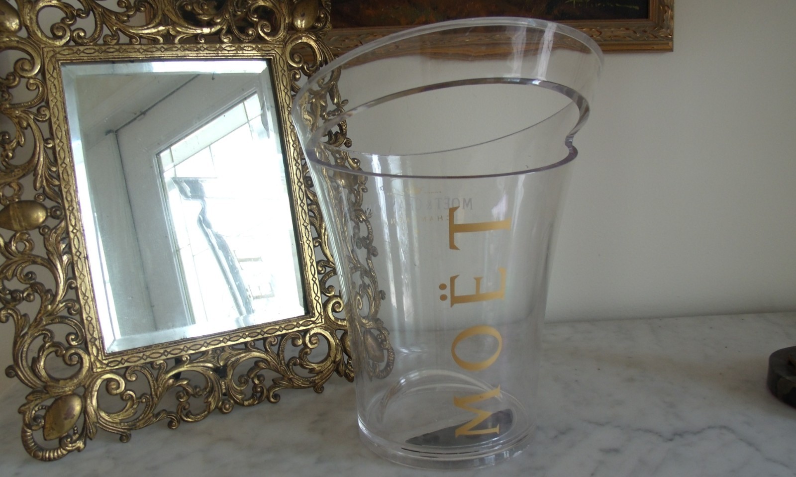 Vintage French Moet Champagne ICE BUCKET Handle Jean Marc Gady Designer Vintage French Moet Champagne ICE BUCKET Handle Jean Marc Gady Designer
