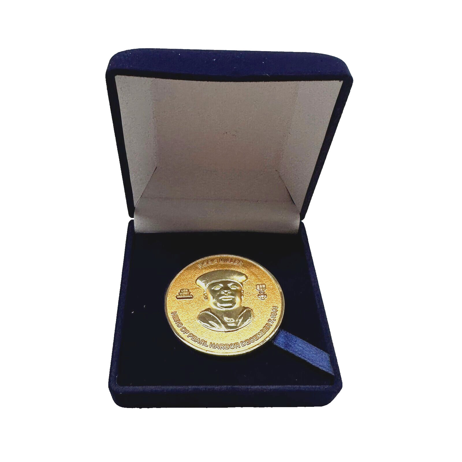 Doris Dory Miller Challenge Coin Pearl Harbor Collectible WW2 Navy Waco Texas