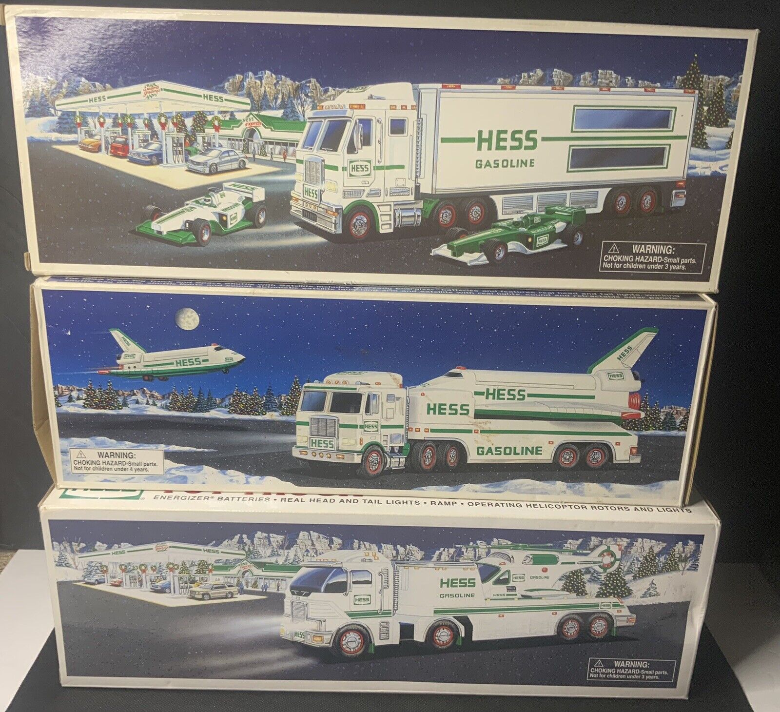 Hess Toy Truck Collection Lot of 3 New In Boxes 90’s-early 2000’s