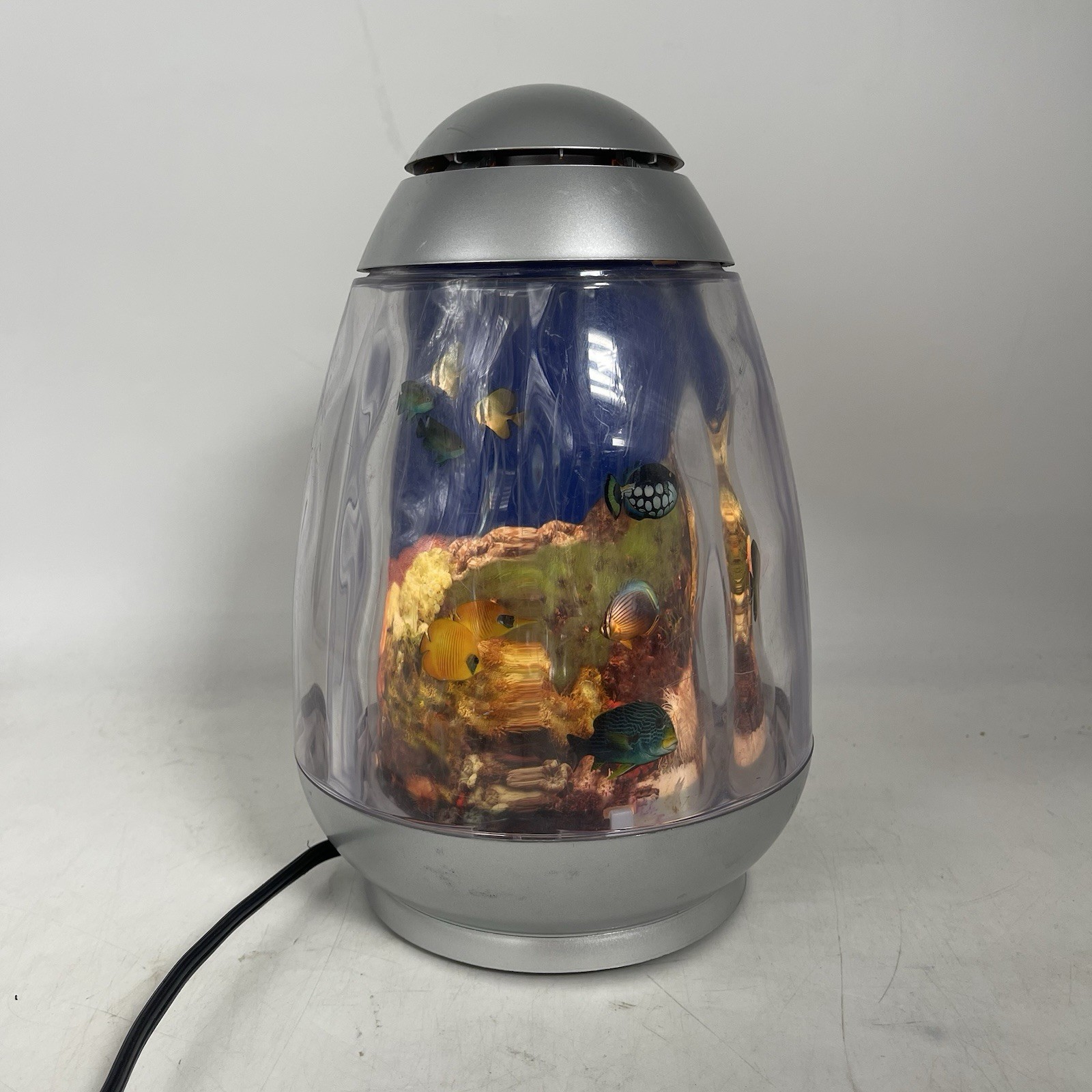 Vtg 90s 1994 Rabbit Tanaka Revolving Motion Lamp Aquarium Coral Reef Ocean Works