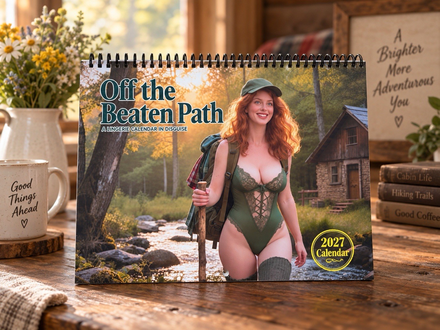 Something Lovely Off the Beaten Path 2027 Outdoor Pinup Wall Calendar SLVLY